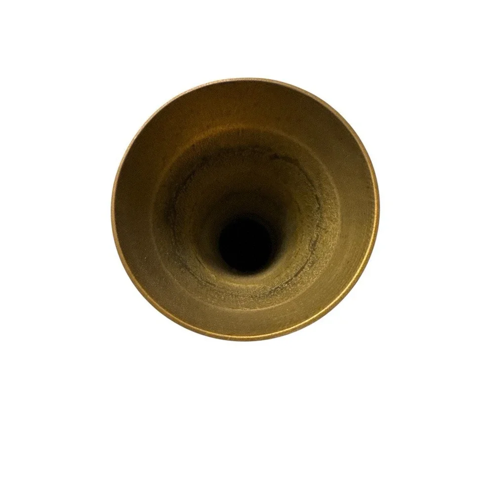 Vintage Brass ‎ Hand Etched Vase Made In India 10